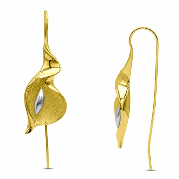 ohrhaenger-925er-sterlingsilber Calla Lily Blumen ohrringe für Frauen